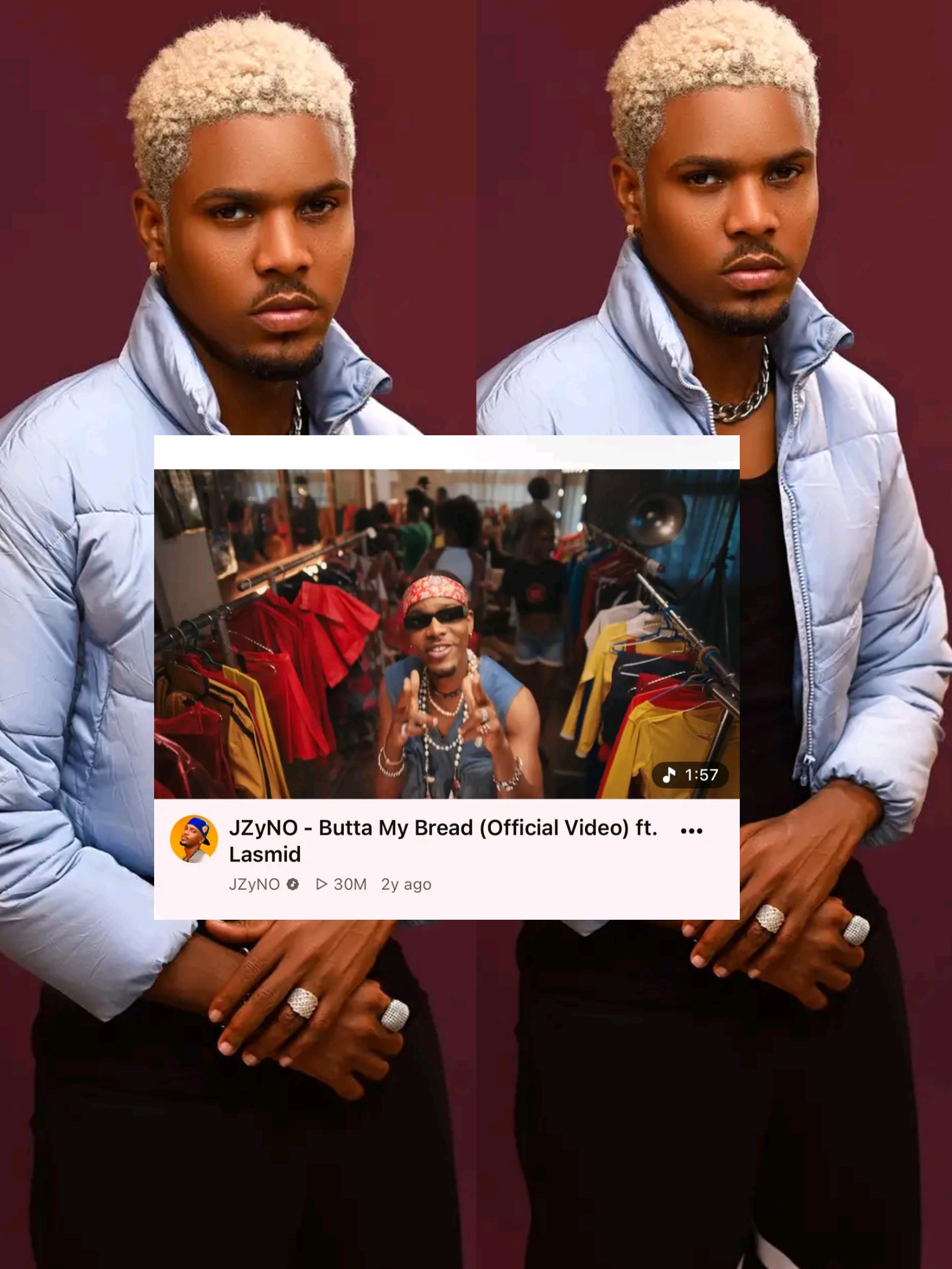 JZyNo's "Butta My Bread" Hits 30 Million YouTube Views by Unknown Artist